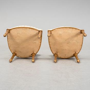 Soffa samt stolar, gustaviansk stil 1800-talets slut.