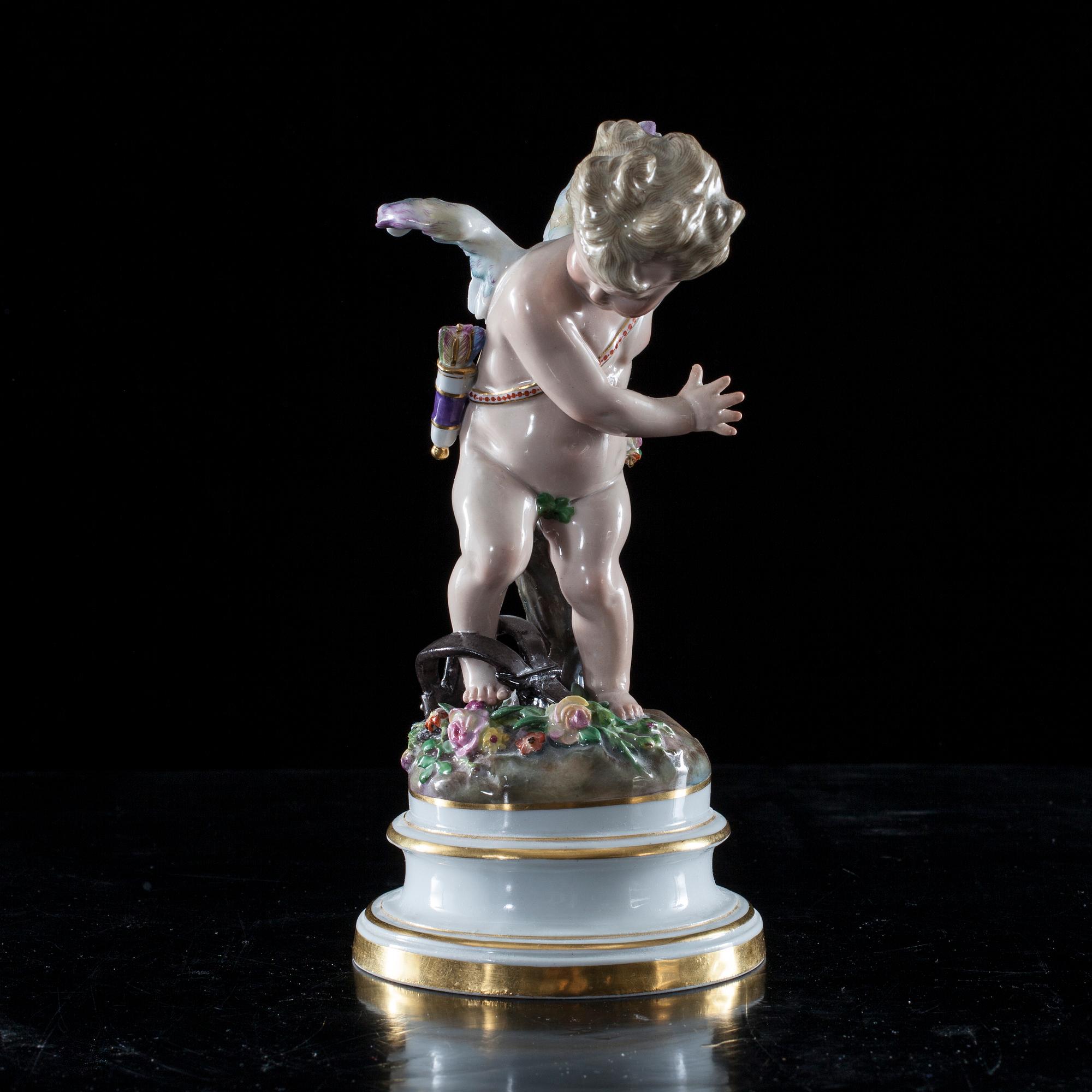 FIGURIN, porslin, Meissen 1800-tal.