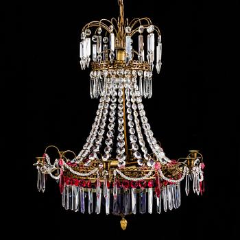 A second half of the 20th century Gustavian style chandelier.