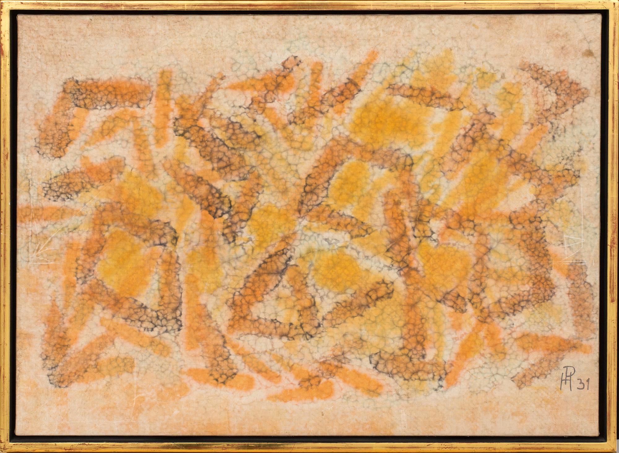 HENRI ERNST PFEIFFER, mixed media/canvas, signed 31.