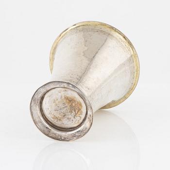 A silver-gilt beaker, mark of Niklas Ramberg, Lund 1824.