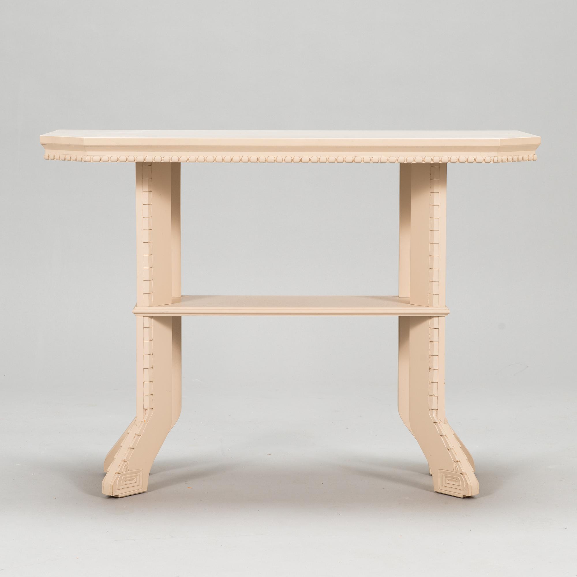 Eliel Saarinen, bord, 2 st, "White Suite (Hvitträsk)", Adelta 1980-tal.