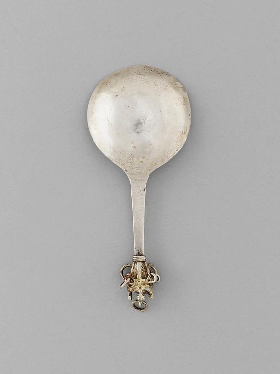 SKED med kronknopp med ringhängen, ostämplad, Sverige 1600-tal.