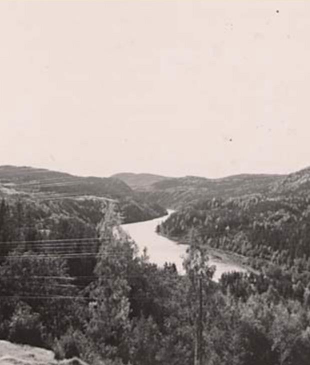 Helmer Osslund, View from Indalsliden by Indalsälven in Medelpad in the north of Sweden.