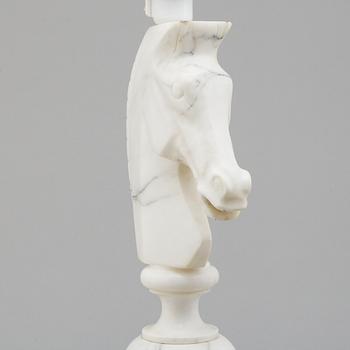 A second half of the 20th century marble table light.