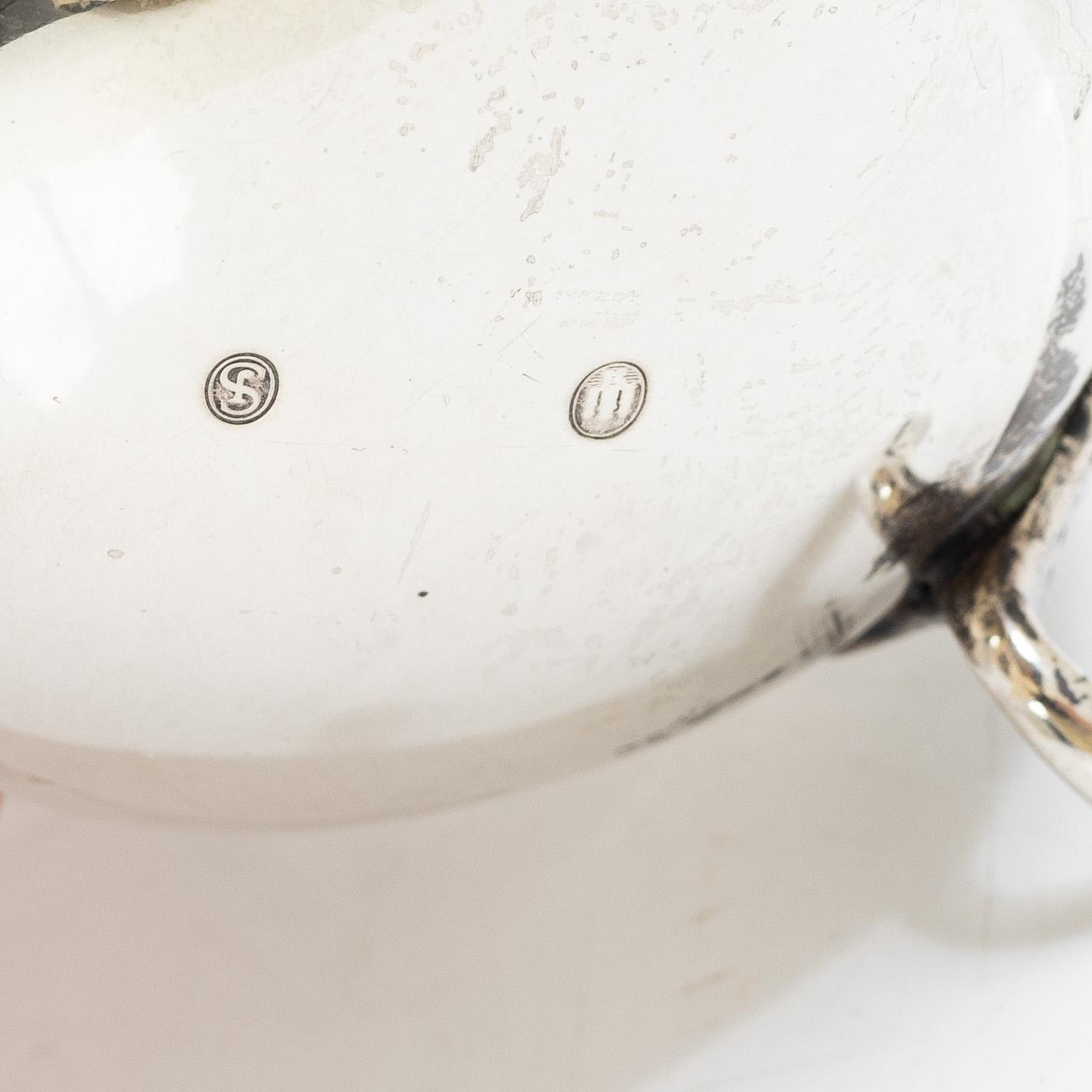 Silver, 5 pieces, Sweden and Denmark, 20th century.