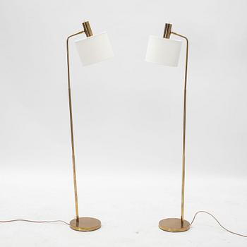 Floor lamps, a pair, Bergboms, second half of the 20th century.