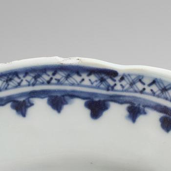 TALLRIKAR, 7 delar, porslin, Kina, 1700-/1800-tal.
