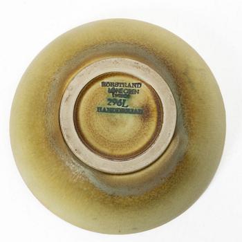 Gertrud Lönegren, Vas, samt skålar, 2 st, stengods, Rörstrand, 1936-1941.