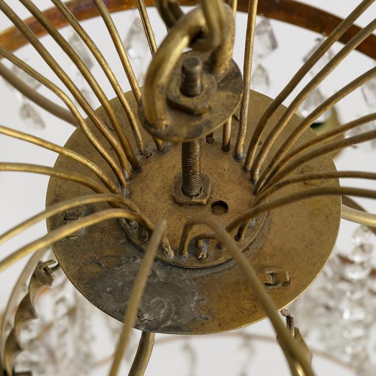 Chandelier. Late Gustavian, late 18th century.