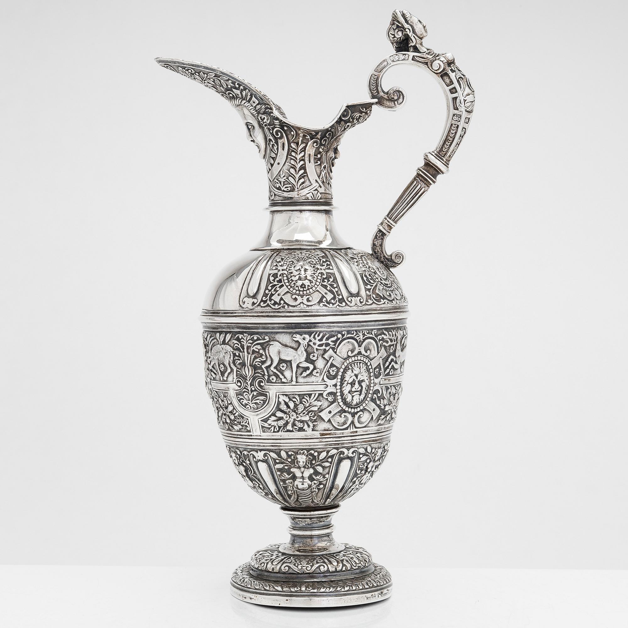 Vinkanna, sterling silver, London 1885, av Robert Roskell, Alan Roskell & John Mortimer Hunt.