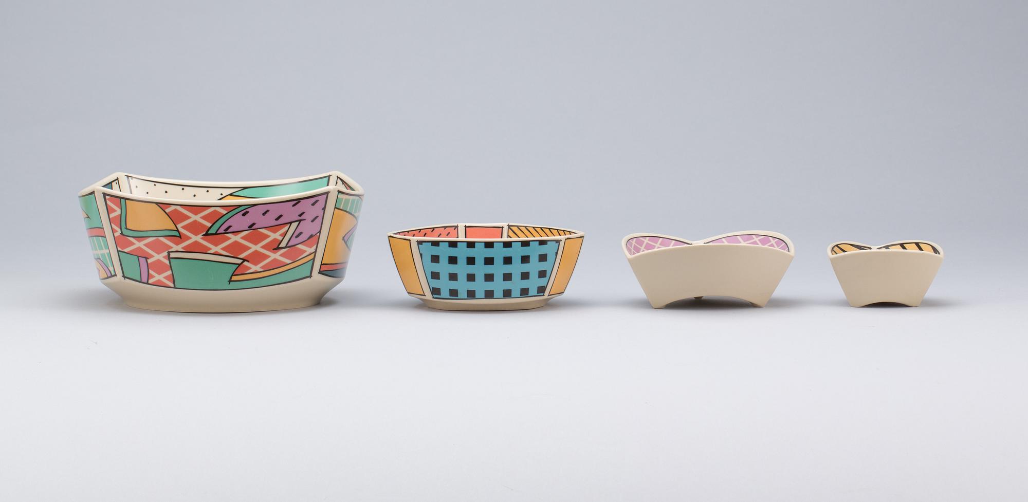 SERVISDELAR, 43 delar, porslin. "Flash One" Dorothy Hafner, Rosenthal.