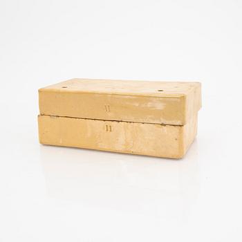 A set of five glazed earthenware moulds from Höganäs around 1900.