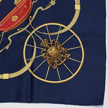 Hermès, a 'Springs' silk scarf.