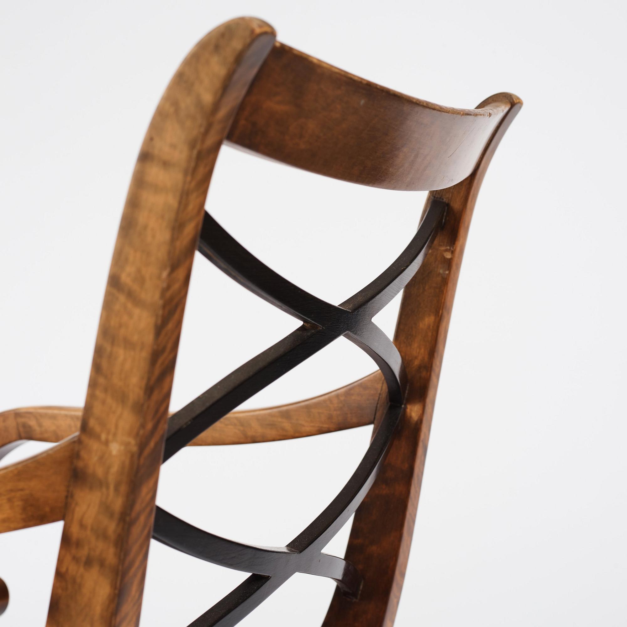 Carl Malmsten, a pair of armchairs, Swedish Grace, Svenska Möbelfabrikerna Bodafors, 1920s,.