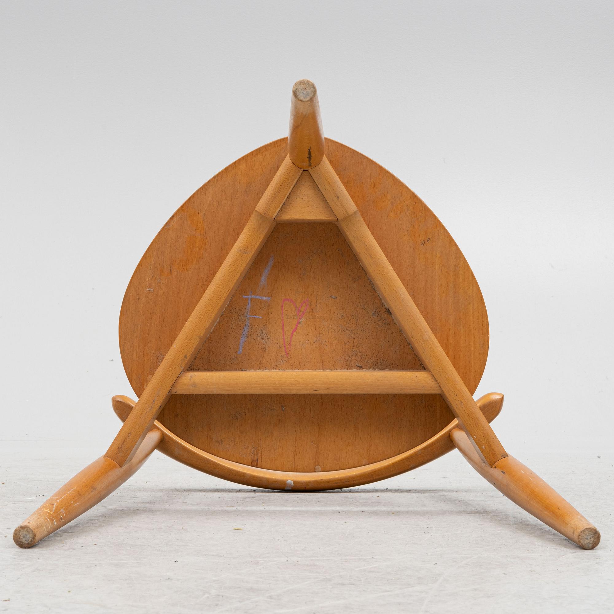 Hans J. Wegner, stol, "Hjertestolen", Fritz Hansen, Danmark, 1950/60-tal.