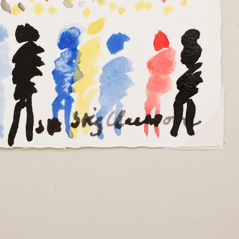 STIG CLAESSON(SLAS), akvarell, sign.