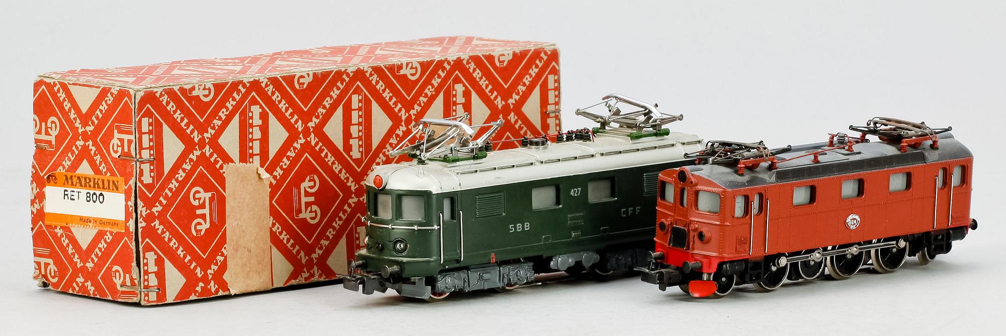 ELLOK, 2 st, "3014" och "3030", Märklin, 1900-talets andra hälft.