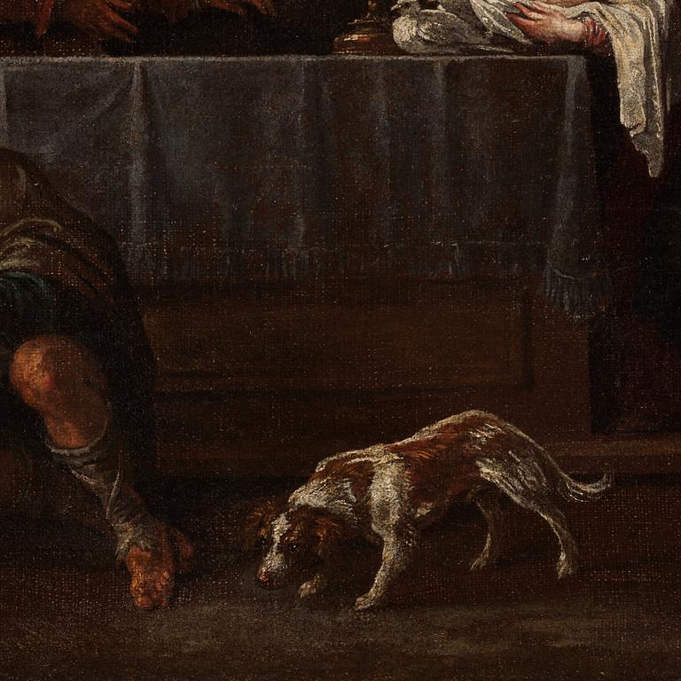 Girolamo da Ponte (Bassano) Hans krets, Frambärandet i templet.