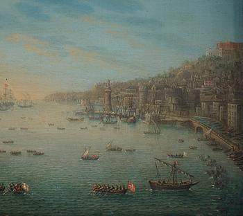 Charles Leopold Grevenbroeck Attributed to, Charles of Bourbon leaving Naples for Spain in 1759.