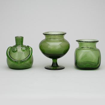 VASER, glas, 3 st. Erik Höglund, 1900-talets andra hälft.