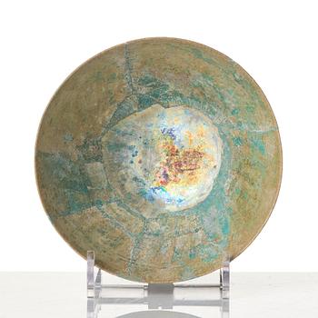 A Kashan lustre pottery Bowl, Persia, 13-14th century.