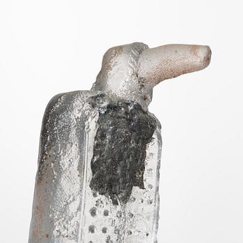 Bertil Vallien, unik väggskulptur, sandgjutet glas, "Idol".