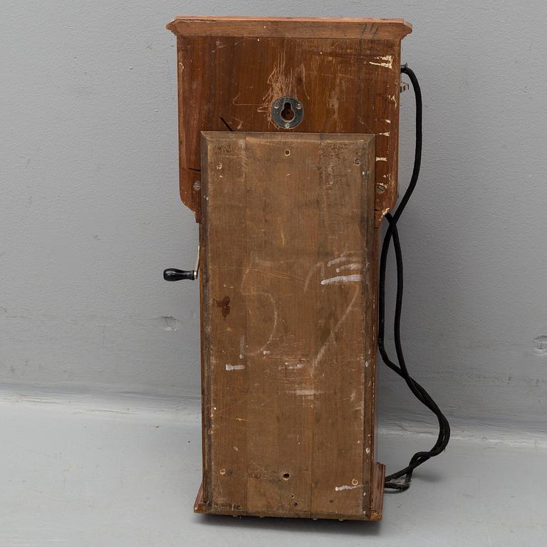 An early wall mounted telephone, L.M. Ericsson, Stockholm, early 20th century.