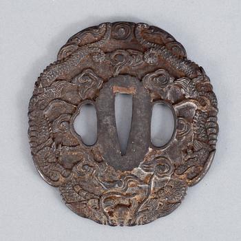 TSUBA, brons, Japan.