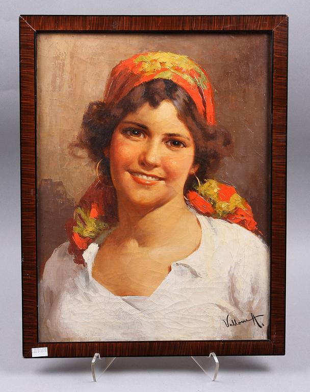 OKÄND KONSTNÄR, 2 st, olja på duk, Italien 1930-tal.