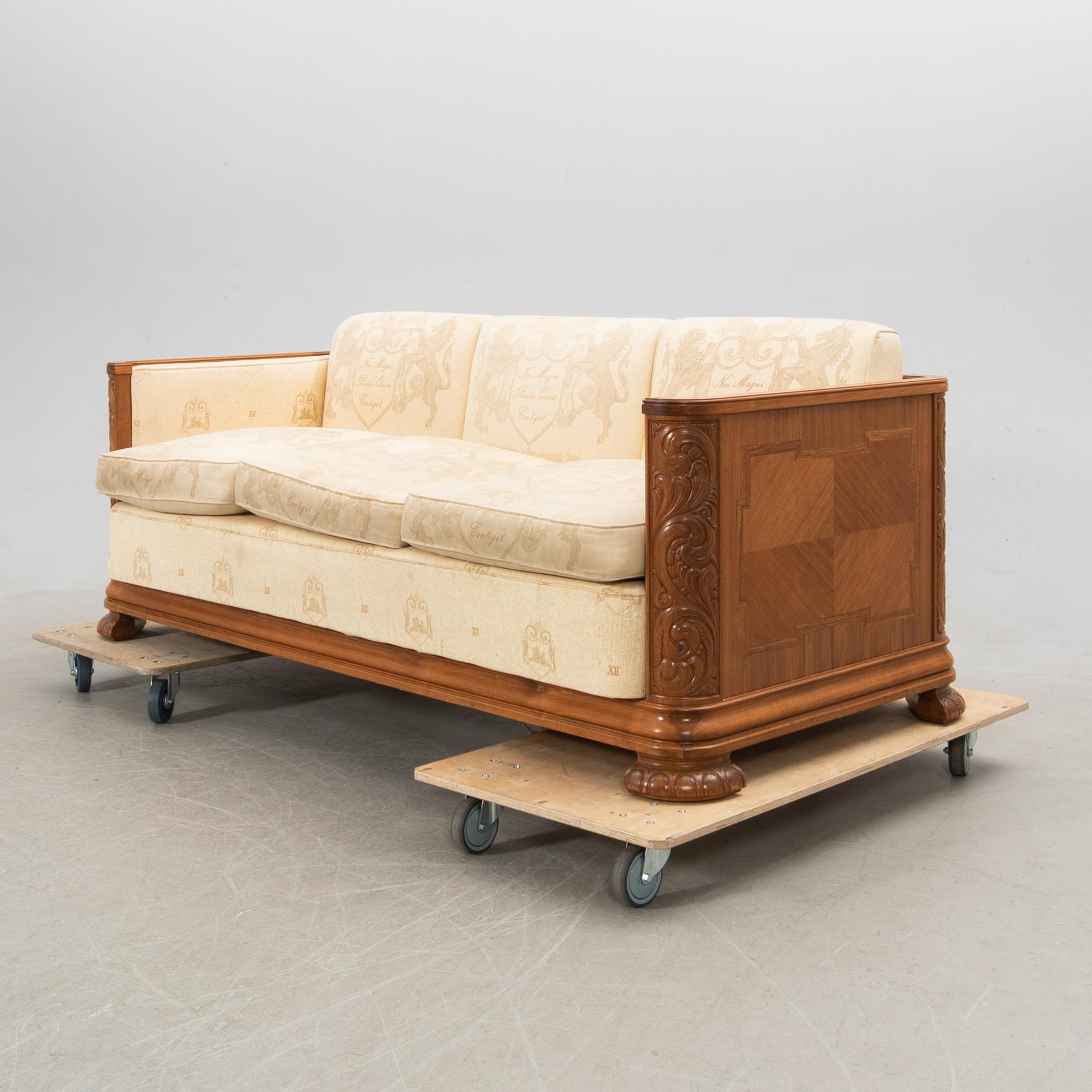 Sofa, Baroque style, 1940s.