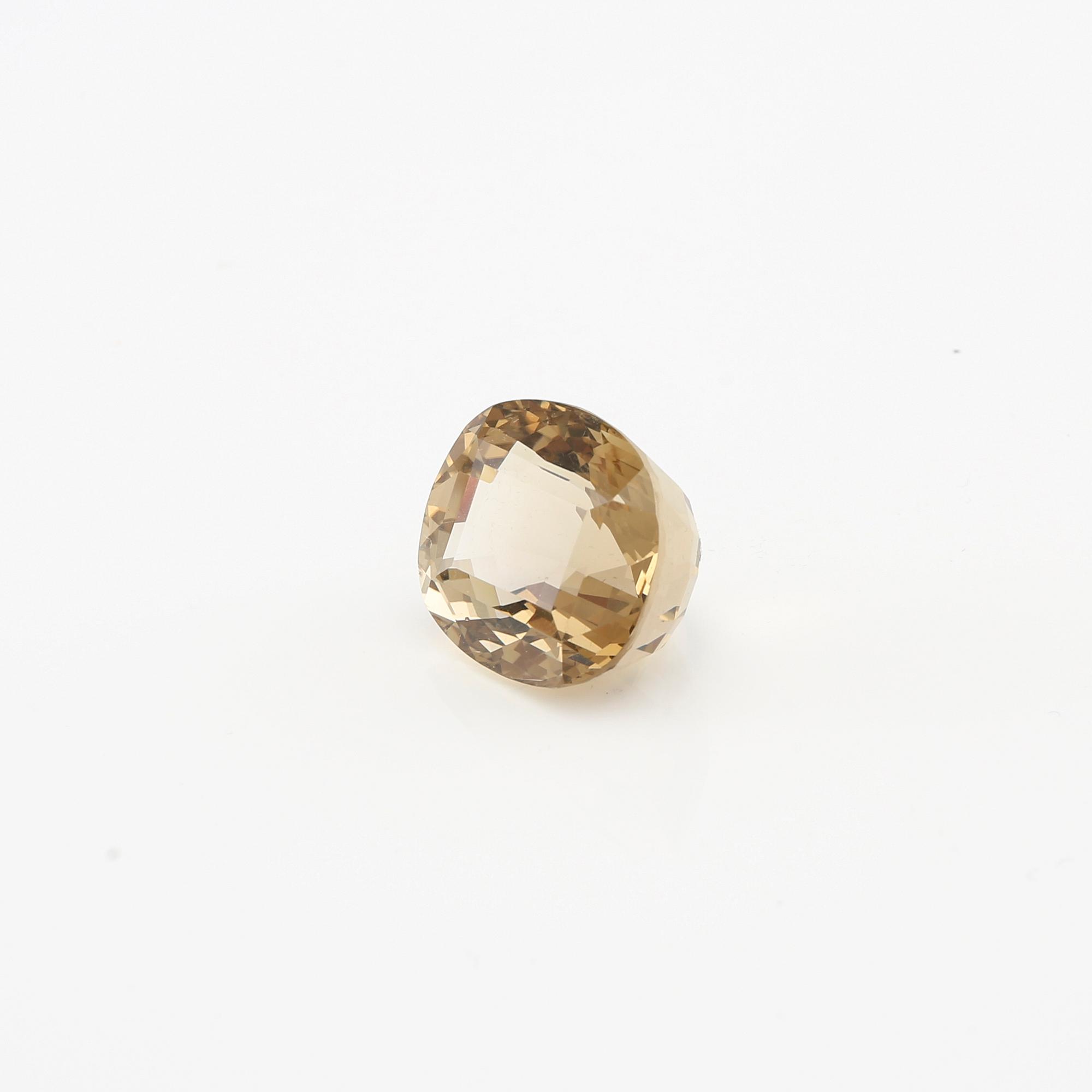 Loose, step-cut citrine, likely from Wiwen Nilsson's workshop.