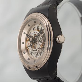 SWATCH, Diaphane One Turn 2 Him, "Carousel movement", wristwatch, 42 mm,