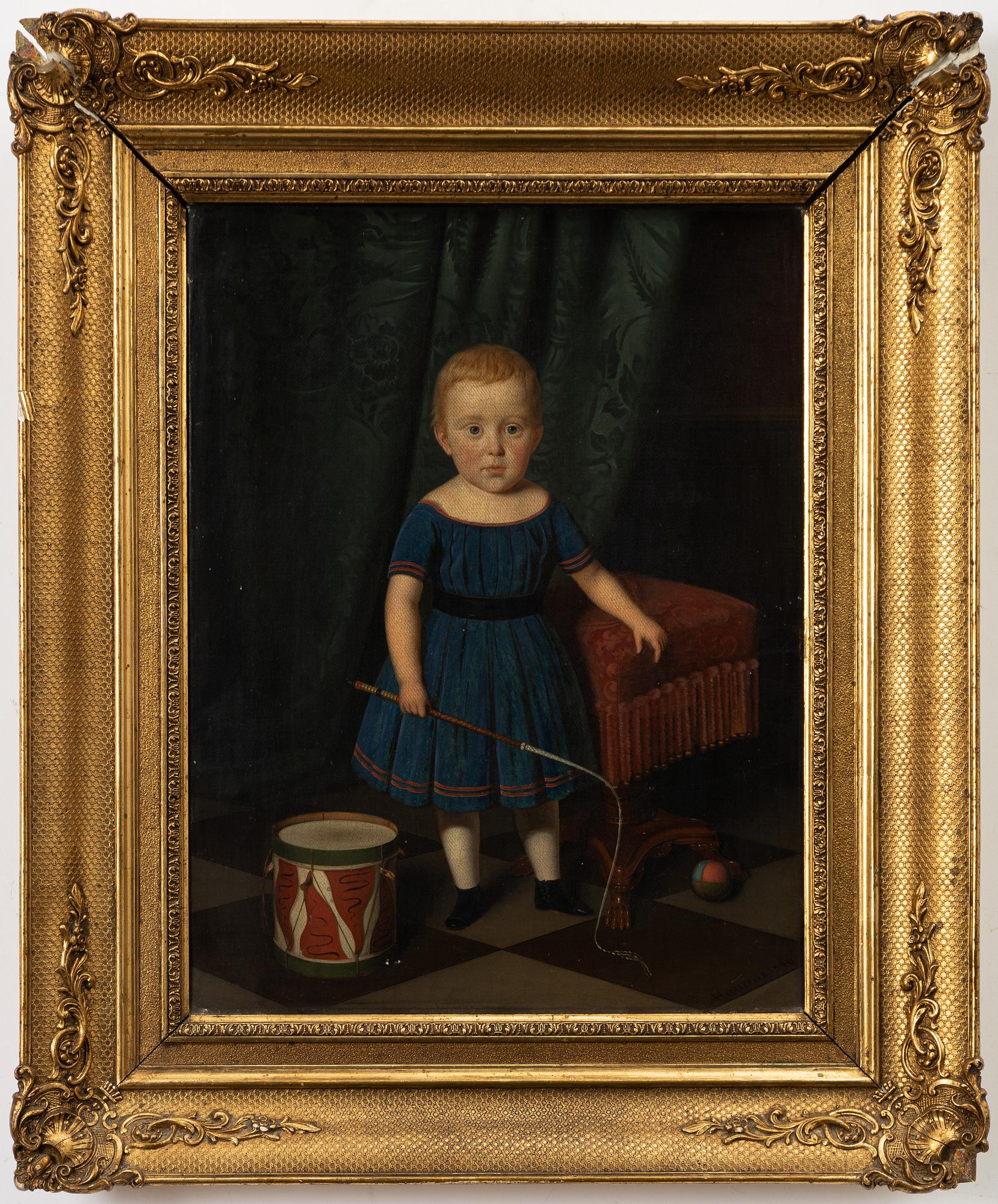 Andreas Herman Hunæus, Danish school, 19th century, "Oskar Frederik Mollerup" (1845 - 1859).