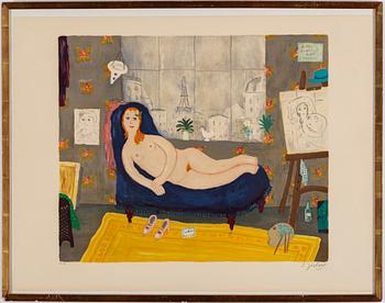 LENNART JIRLOW, lithograph in colors, 1975, signed.