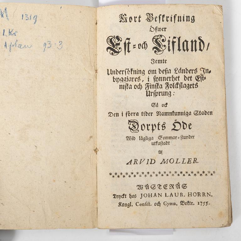 Historia & topografi, 1755, 1728.