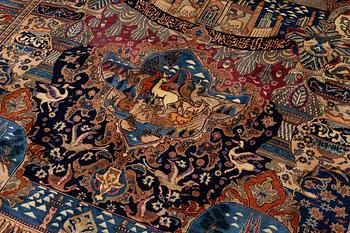 Matta, Kashmar, ca 380 x 298 cm.