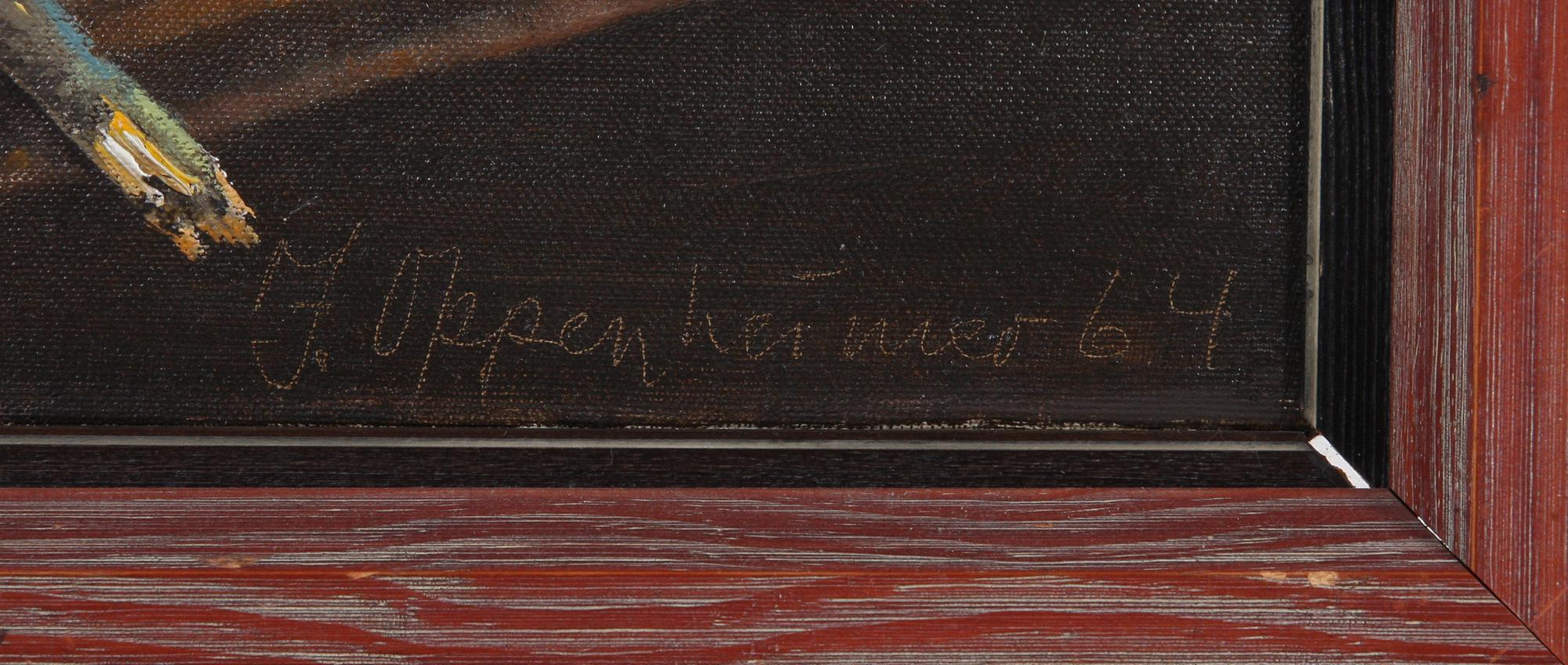 JOHNNY OPPENHEIMER, olja på duk, sign.