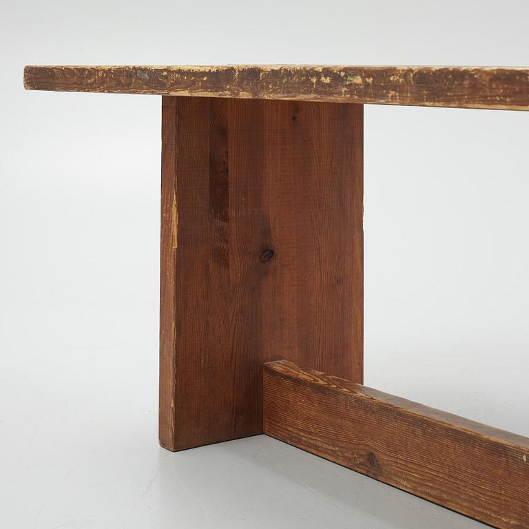 Axel Einar Hjorth, a stained pine 'Lovö' table, Nordiska Kompaniet, Sweden 1930s.