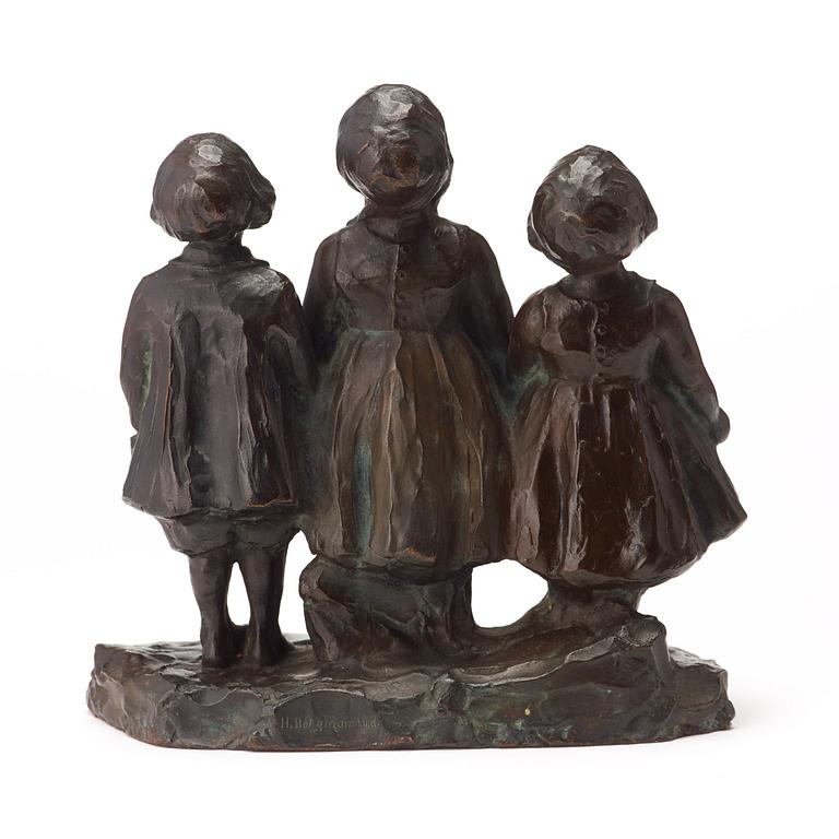 Alice Nordin, "Barn som ser efter vildgässen" (= Children looking for the wildgeese).