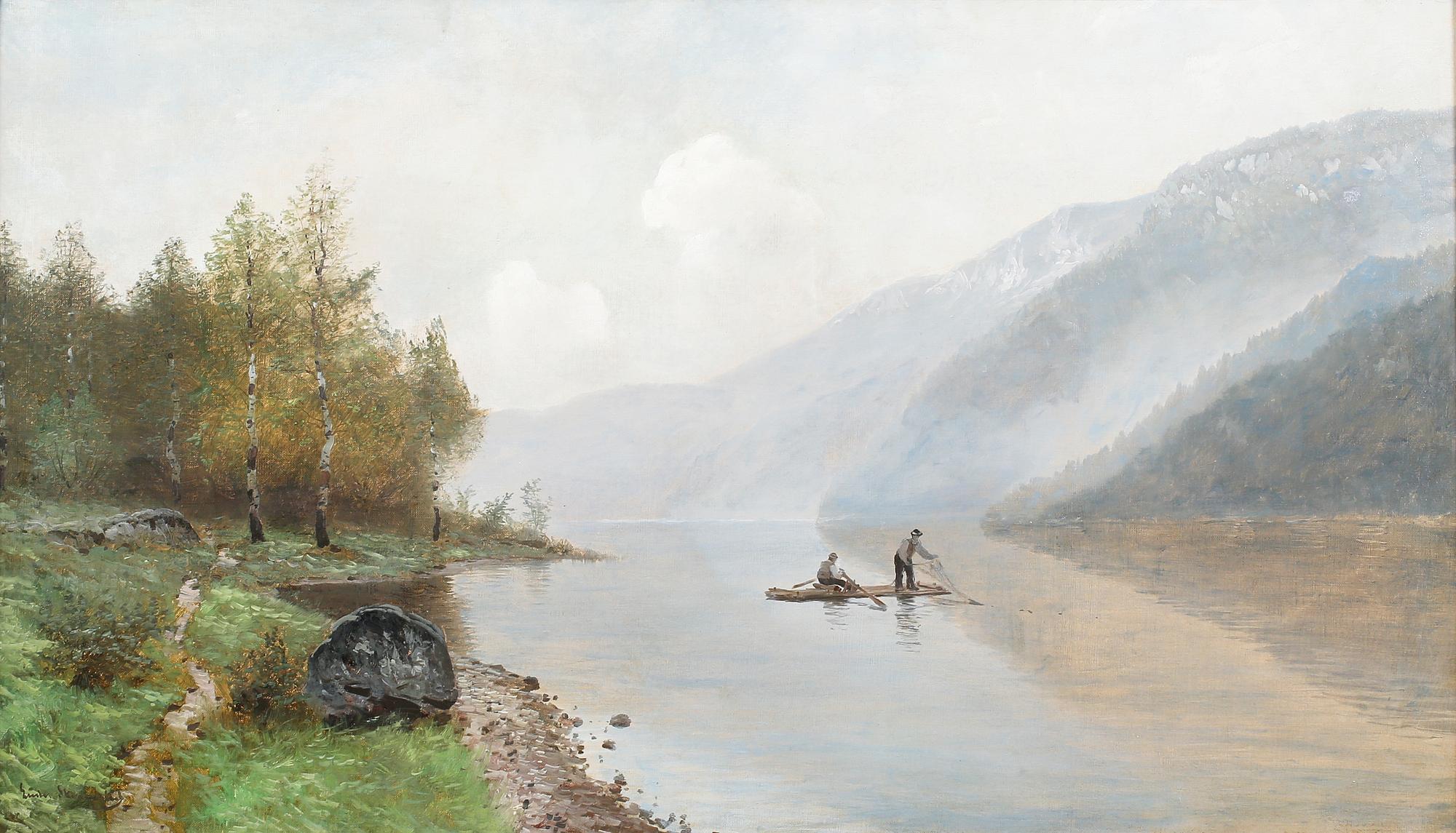 LUDVIG SKRAMSTAD, oil on canvas, signed.