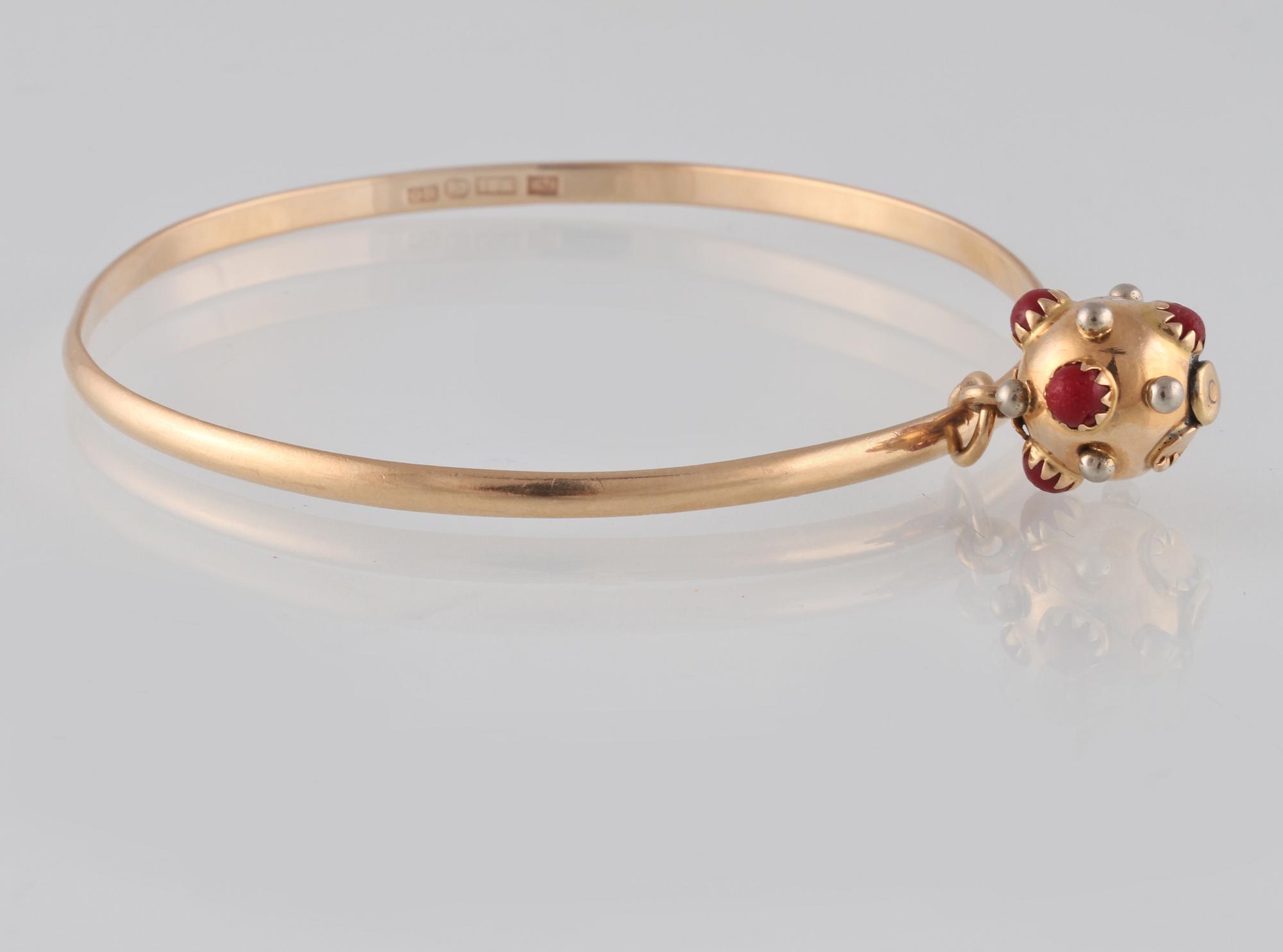 ARMRING, 18K guld, Gerhard Holmen, Göteborg, 1960. Vikt 13,9 gram.