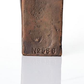 Lisa Larson, Skulptur ”Tänkaren", patinerad brons, Galleri Scandia, efter 1978, ed. 586/999.