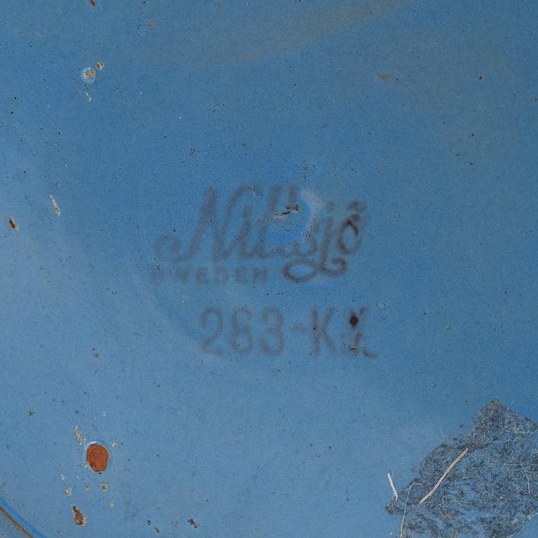 A earthenware floor vase, Nittsjö mid 20th century.
