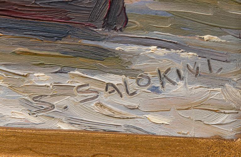SANTERI SALOKIVI, KALASTAJIA SUURSAARELLA.