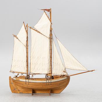 Model of the galliot "Petter" from Orust, Lars Herngren 1990s.