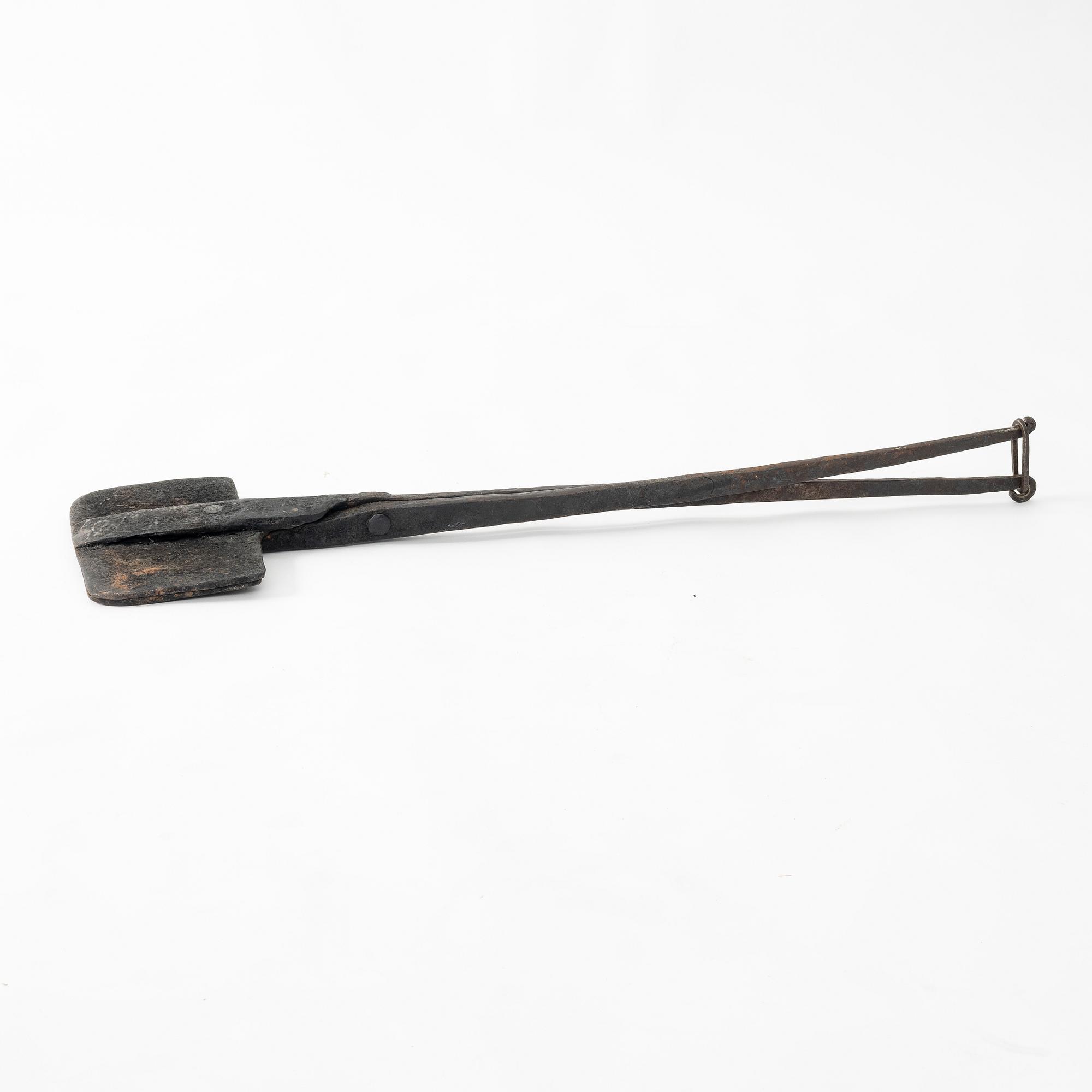 A Swedish waffle iron, 18th century.