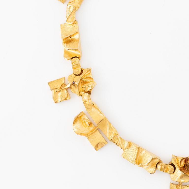 A Björn Weckström necklace "Tenochtitlan" 18K gold, Lapponia 1970.
