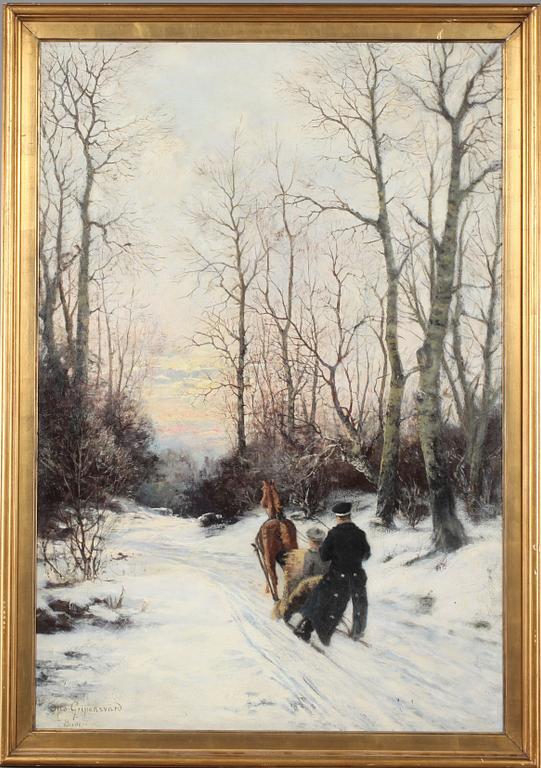 OTTO GRIPENSVÄRD, olja på duk, signerad.