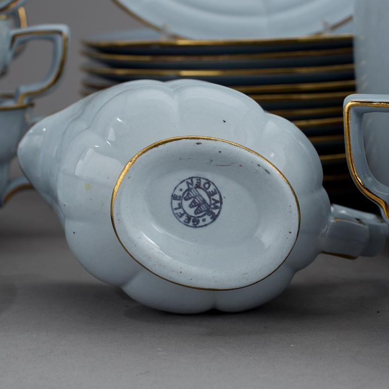 TESERVIS, "Grand", 24 delar, flintgods, Arthur Percy, Gefle porslinsfabrik, 1940-50-talet.